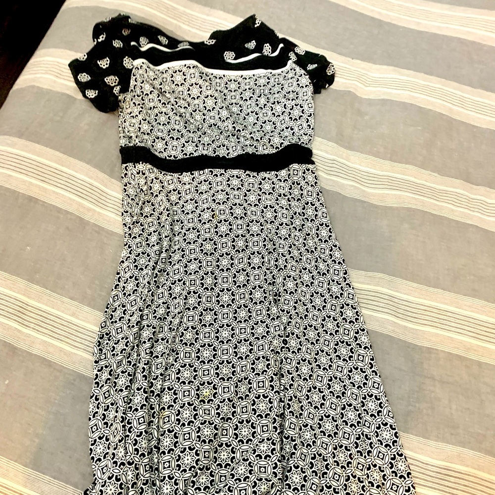 Loft Classic Patterned Dress NWOT